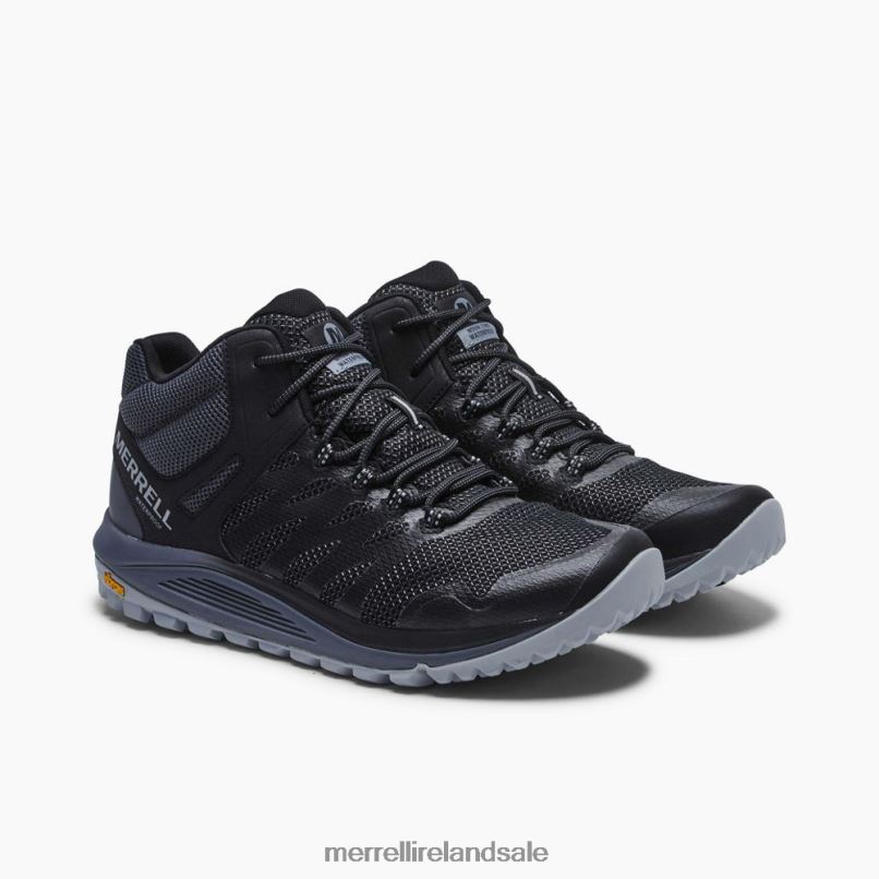 Nova 2 Mid Waterproof (J035579) Merrell Men BX26T208 Black Shoes