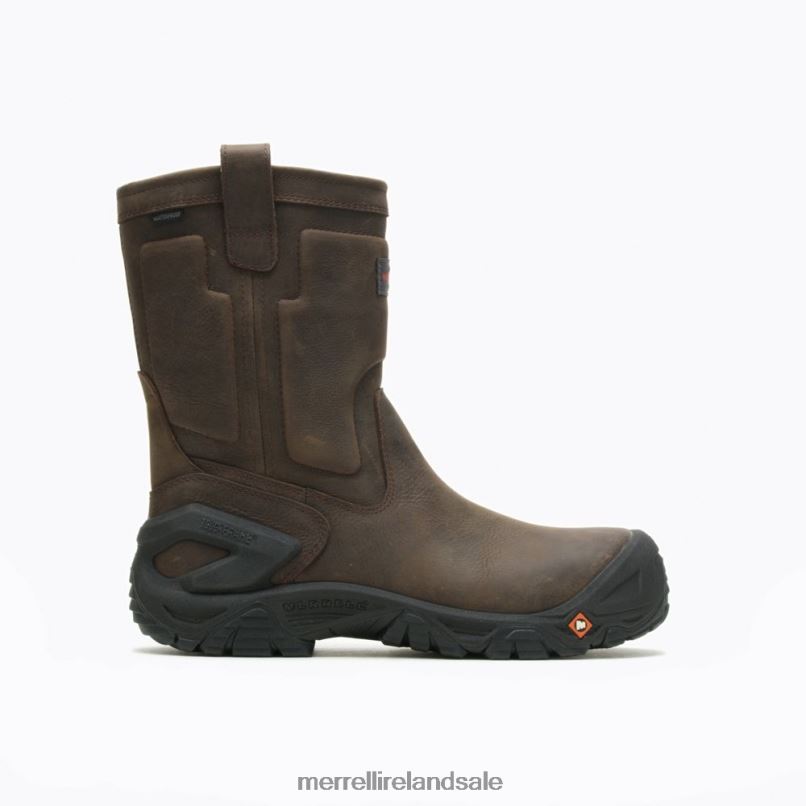 Strongfield Leather Pull On Waterproof Comp Toe Work Boot (J099315) Merrell Men BX26T452 Espresso Shoes