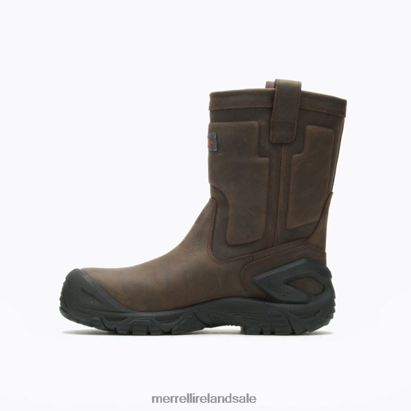 Strongfield Leather Pull On Waterproof Comp Toe Work Boot (J099315) Merrell Men BX26T452 Espresso Shoes