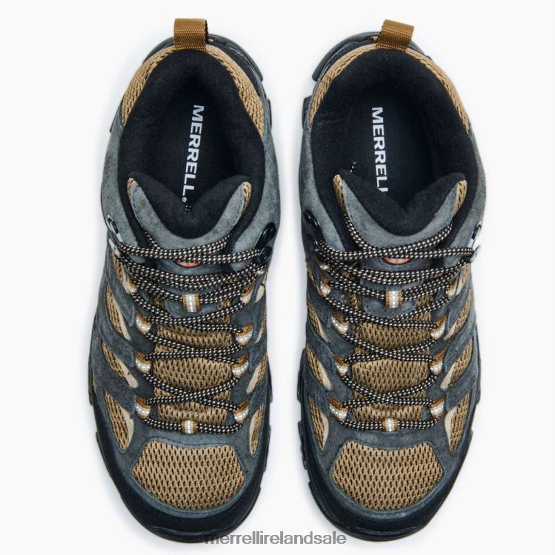 Moab 3 Mid Waterproof Wide Width (J036269W) Merrell Men BX26T217 Butternut/Beluga Shoes