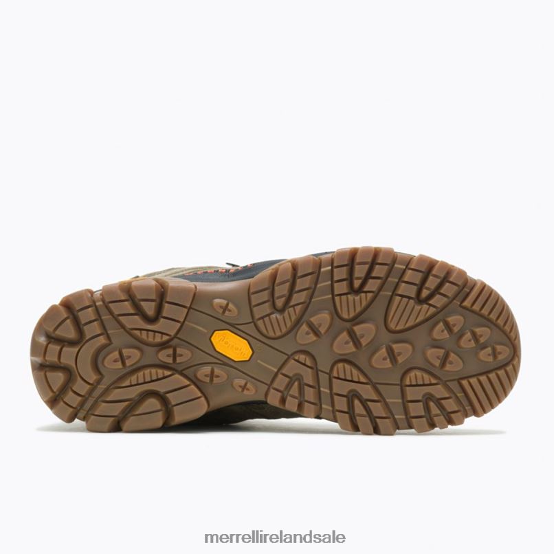 Moab 3 Mid Waterproof Wide Width (J036549W) Merrell Men BX26T218 Olive/Gum Shoes