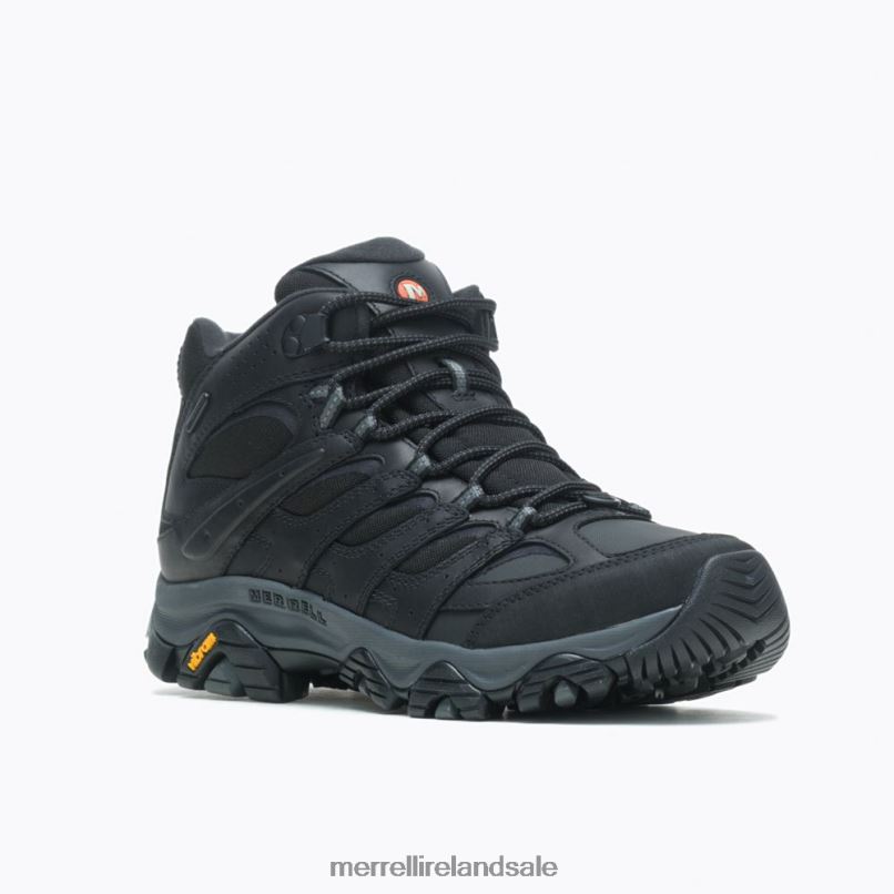 Moab 3 Thermo Mid Waterproof Wide Width (J036577W) Merrell Men BX26T628 Black Shoes