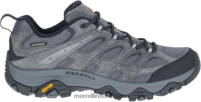Moab 3 Waterproof Wide Width (J035855W) Merrell Men BX26T369 Granite Shoes