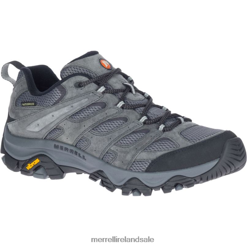 Moab 3 Waterproof Wide Width (J035855W) Merrell Men BX26T369 Granite Shoes