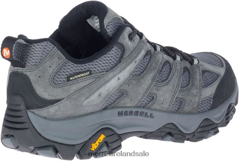 Moab 3 Waterproof Wide Width (J035855W) Merrell Men BX26T369 Granite Shoes