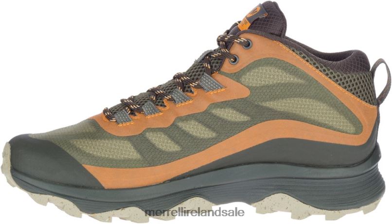 Moab Speed Mid GORE-TEX Wide Width (J135411W) Merrell Men BX26T354 Lichen Shoes