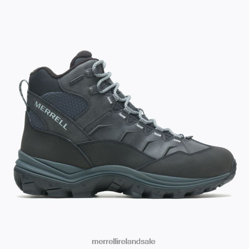Thermo Chill Mid Waterproof Wide Width (J16467W) Merrell Men BX26T709 Black Shoes