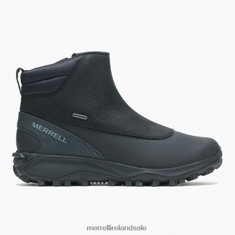 Thermo Kiruna Mid Zip Waterproof (J035049) Merrell Men BX26T757 Black/Monument Shoes