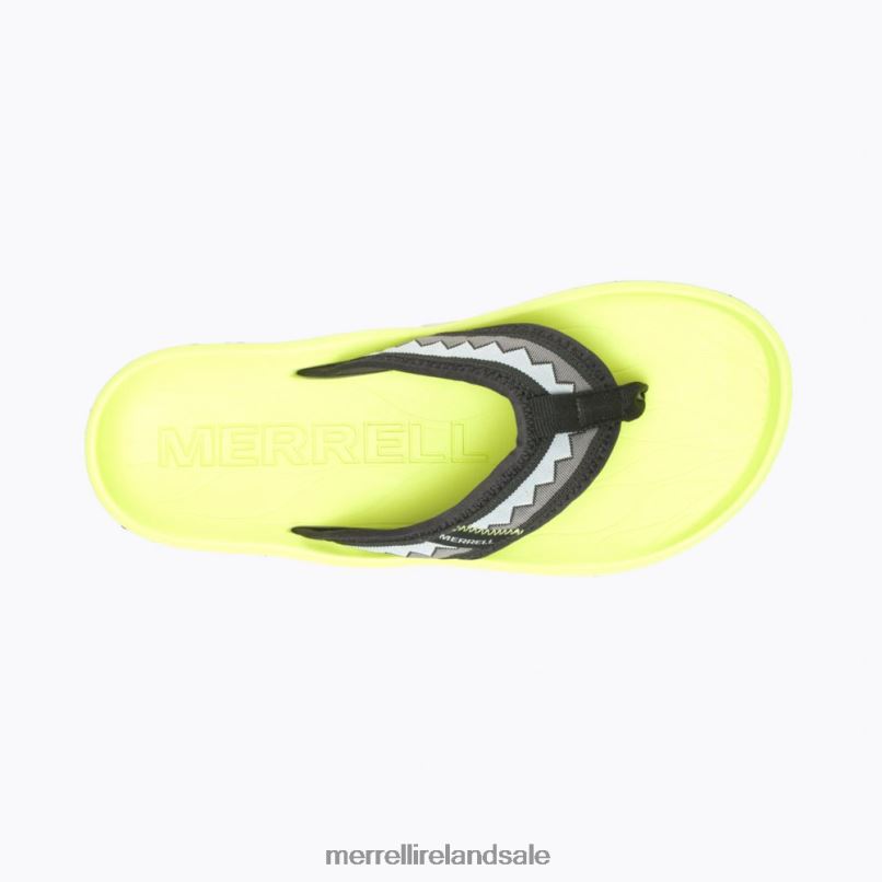 Hut Ultra Flip (J004919) Merrell Men BX26T117 Black/Celery Shoes