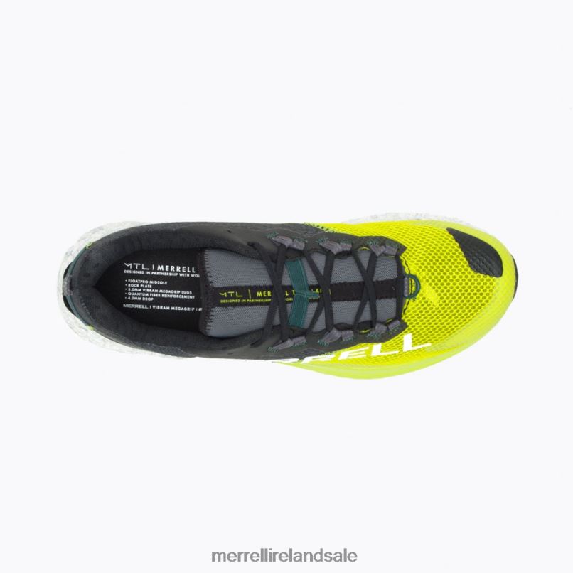MTL Long Sky 2 (J067367) Merrell Men BX26T3 Hi Viz/Jade Shoes