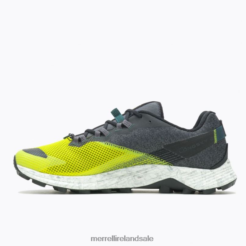 MTL Long Sky 2 (J067367) Merrell Men BX26T3 Hi Viz/Jade Shoes