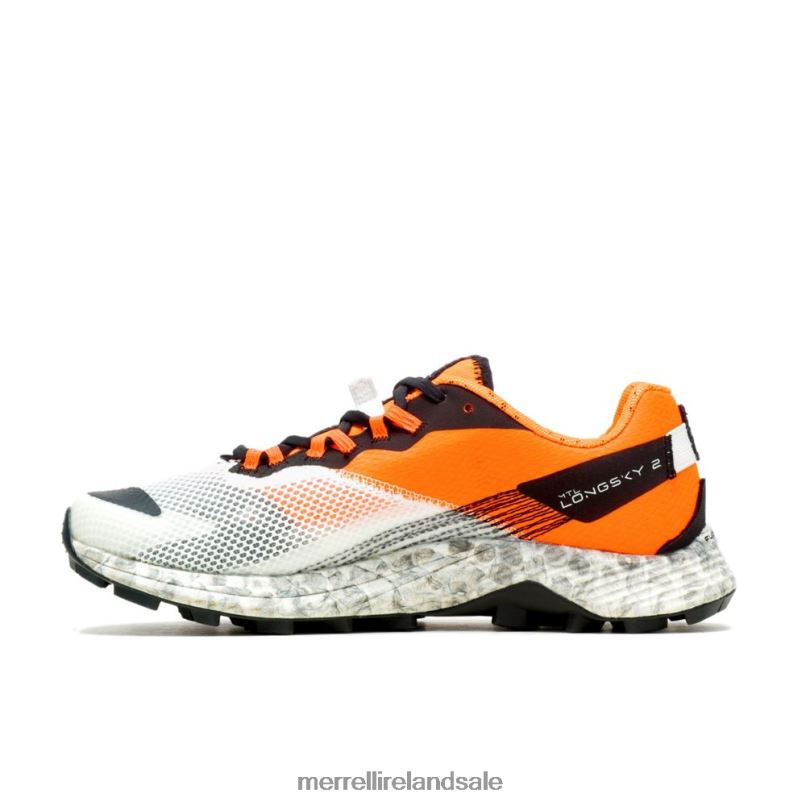 MTL Long Sky 2 (J067567) Merrell Men BX26T6 White/Orange Shoes