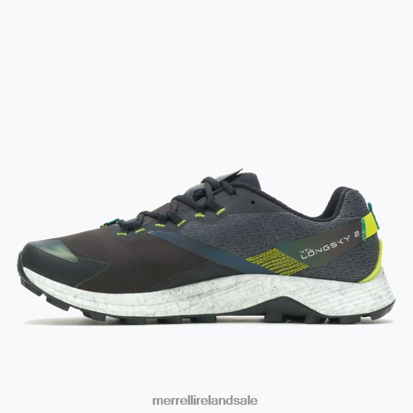 MTL Long Sky 2 Shield (J067365) Merrell Men BX26T608 Black/Jade Shoes