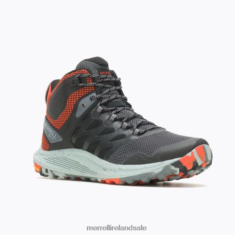 Nova 3 Mid GORE-TEX (J067615) Merrell Men BX26T42 Black/Tangerine Shoes