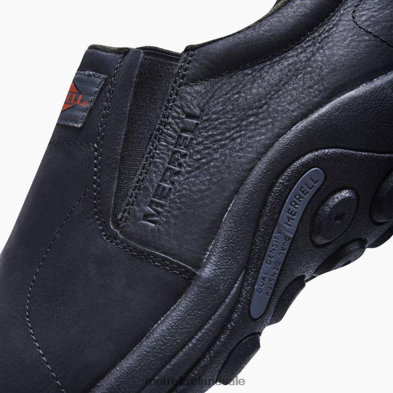 Jungle Moc Leather Comp Toe Work Shoe (J099317) Merrell Men BX26T345 Black Shoes