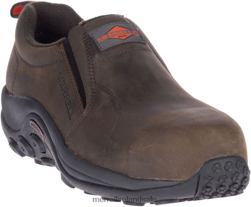 Jungle Moc Leather Comp Toe Work Shoe Wide Width (J099319W) Merrell Men BX26T487 Espresso Shoes