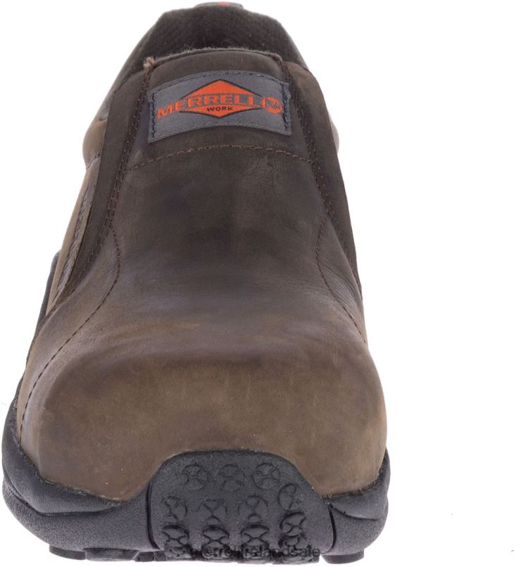 Jungle Moc Leather Comp Toe Work Shoe Wide Width (J099319W) Merrell Men BX26T487 Espresso Shoes