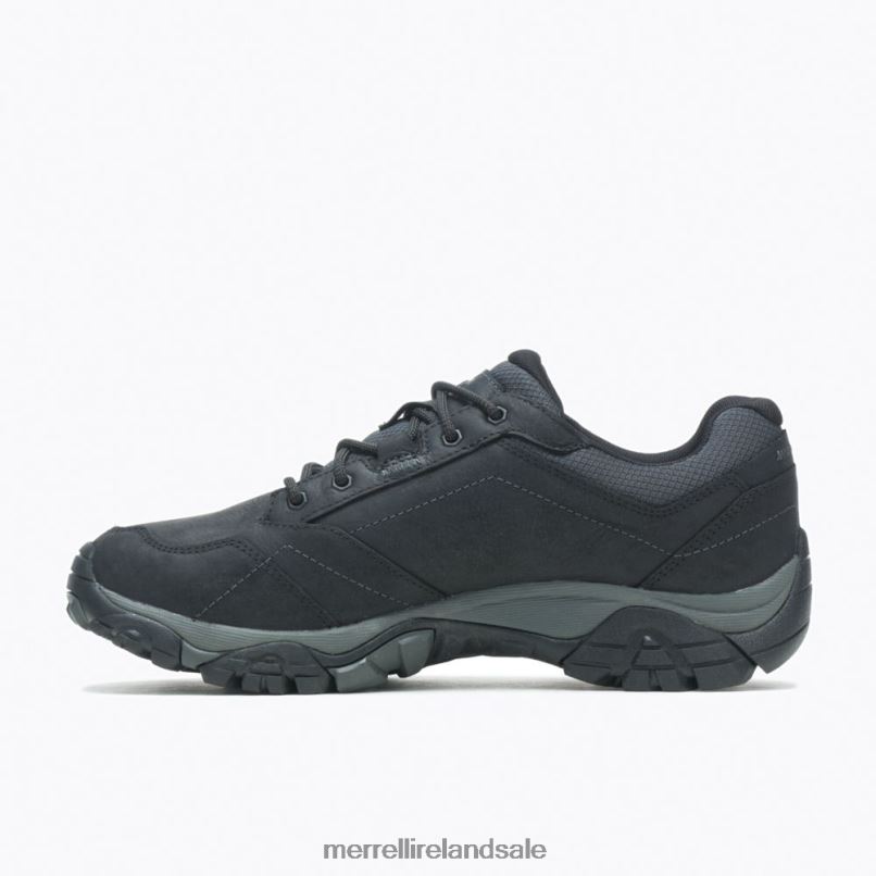 Moab Adventure Lace Waterproof Wide Width (J91821W) Merrell Men BX26T366 Black Shoes