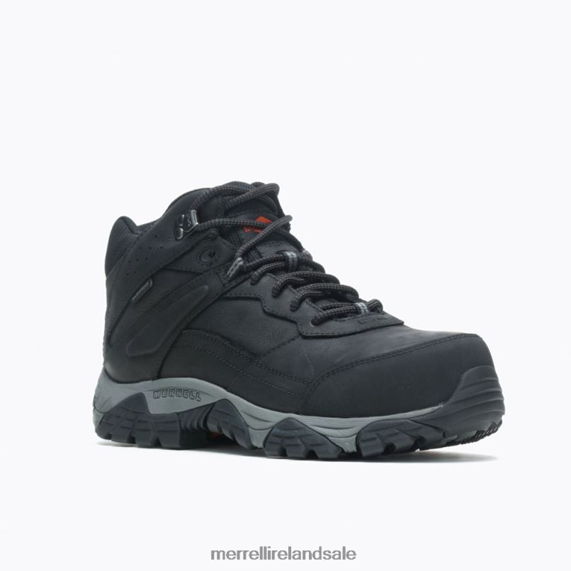 Moab Adventure Mid Waterproof Carbon Fiber Wide Width (J004631W) Merrell Men BX26T495 Black Shoes