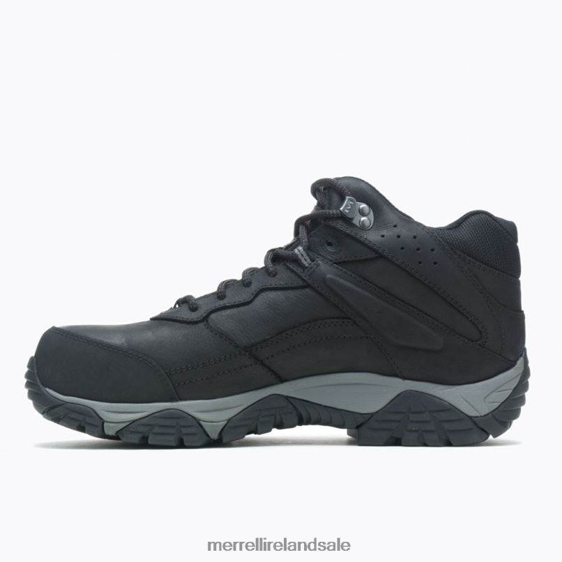 Moab Adventure Mid Waterproof Carbon Fiber Wide Width (J004631W) Merrell Men BX26T495 Black Shoes
