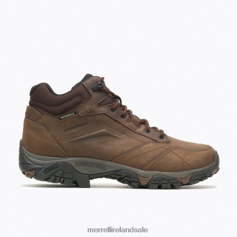 Moab Adventure Mid Waterproof Wide Width (J91819W) Merrell Men BX26T326 Dark Earth Shoes