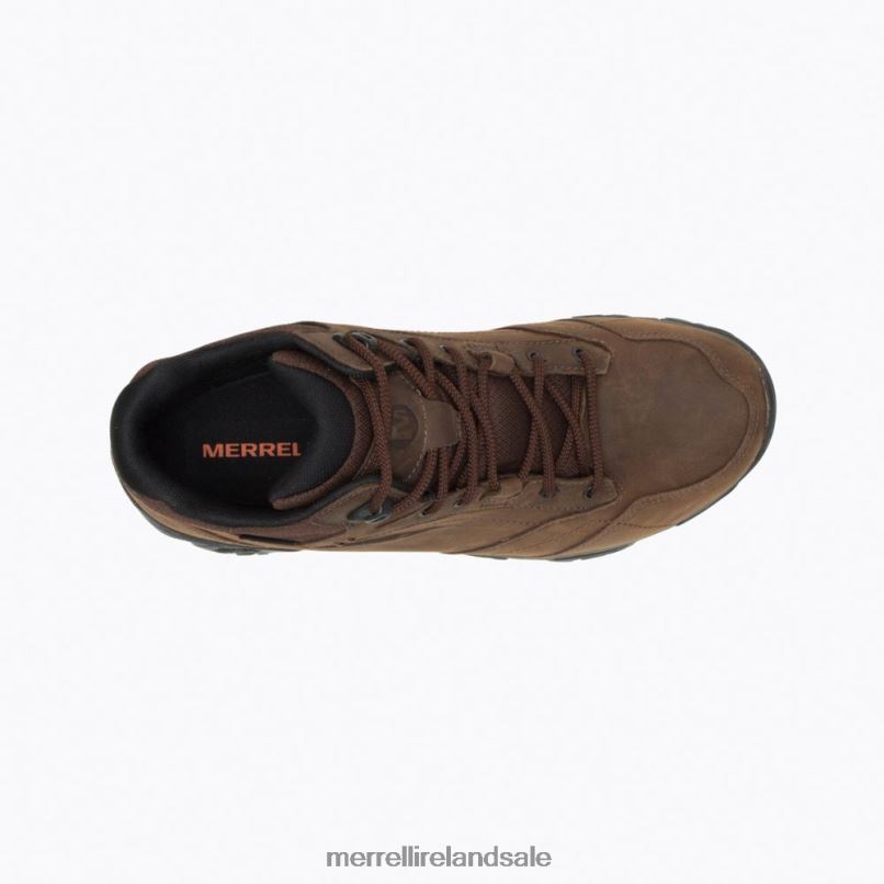 Moab Adventure Mid Waterproof Wide Width (J91819W) Merrell Men BX26T326 Dark Earth Shoes