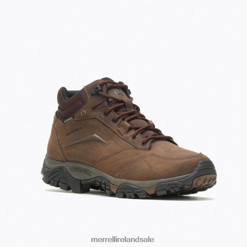 Moab Adventure Mid Waterproof Wide Width (J91819W) Merrell Men BX26T326 Dark Earth Shoes