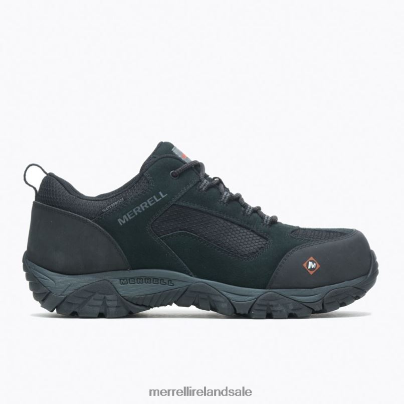 Moab Onset Waterproof Comp Toe Work Shoe (J099503) Merrell Men BX26T384 Black Shoes