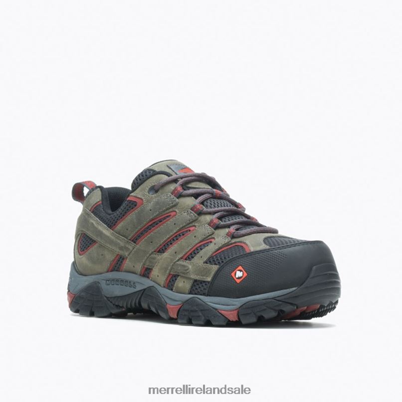 Moab Vertex Vent Comp Toe Work Shoe (J11121) Merrell Men BX26T370 Pewter Shoes
