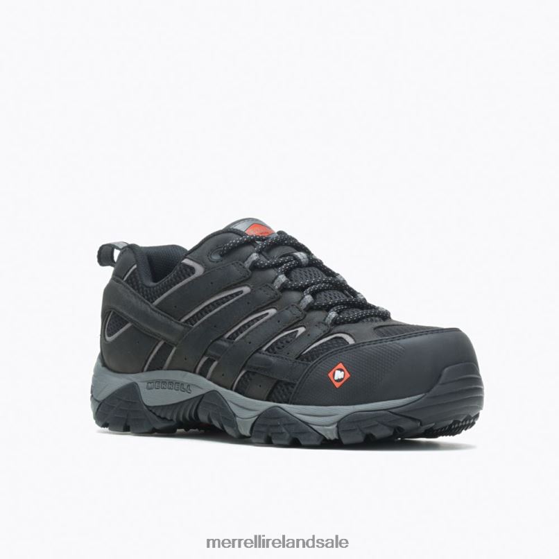 Moab Vertex Vent Comp Toe Work Shoe (J36461) Merrell Men BX26T371 Black Shoes