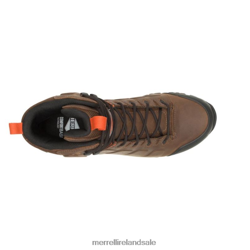 Phaserbound 2 Mid Waterproof SR (J005057) Merrell Men BX26T556 Earth/Orange Shoes