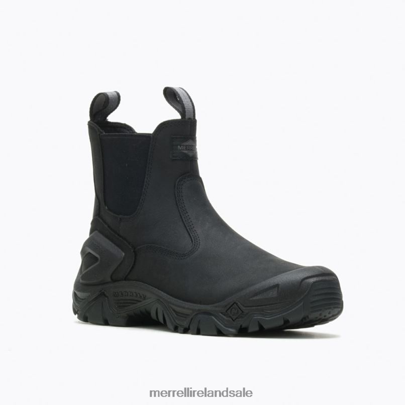 Strongfield Leather Chelsea SR (J099441) Merrell Men BX26T622 Black Shoes