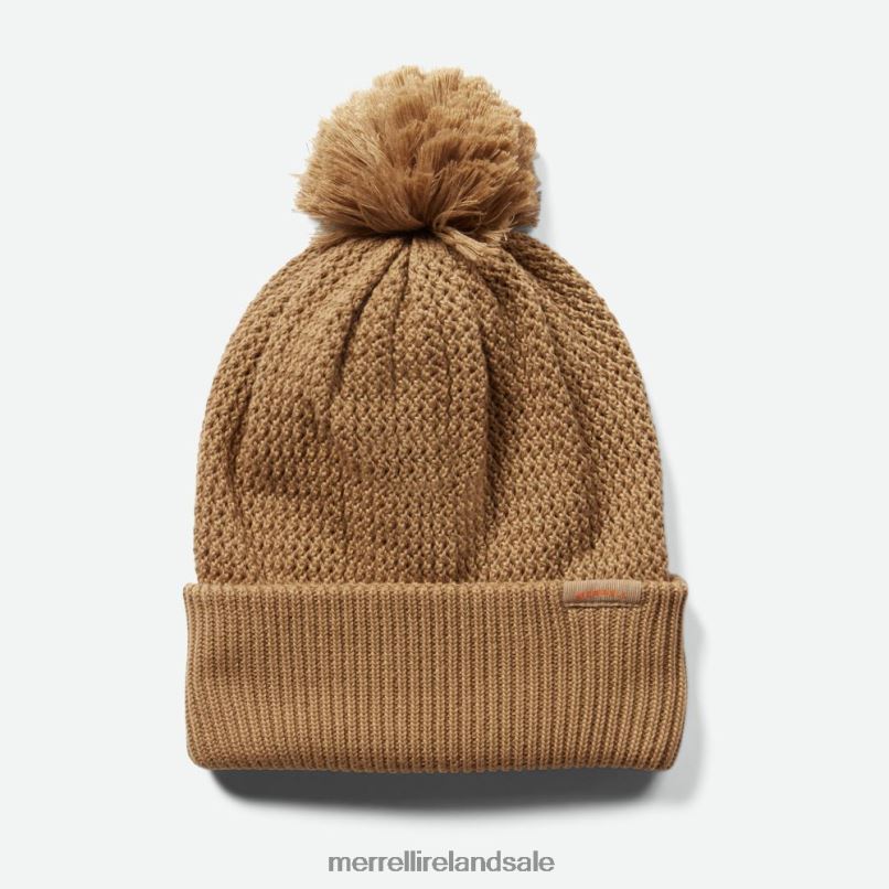 Waffle Bobble Beanie (JAF26648-176) Merrell Unisex BX26T377 Sepia Tint Accessories