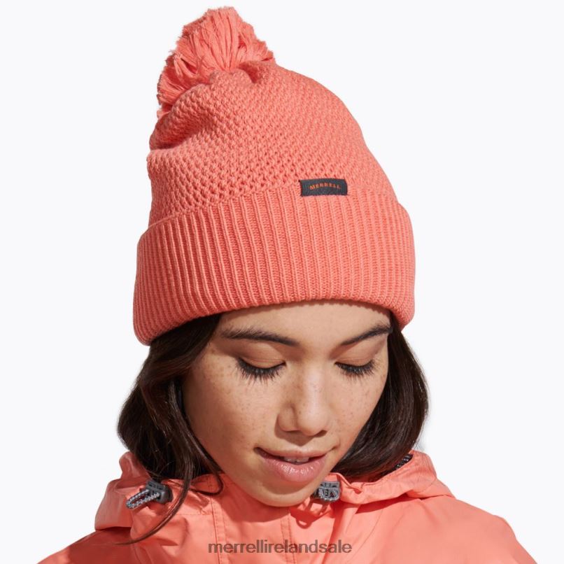 Waffle Bobble Beanie (JAF26648-627) Merrell Unisex BX26T374 Ash Rose Accessories