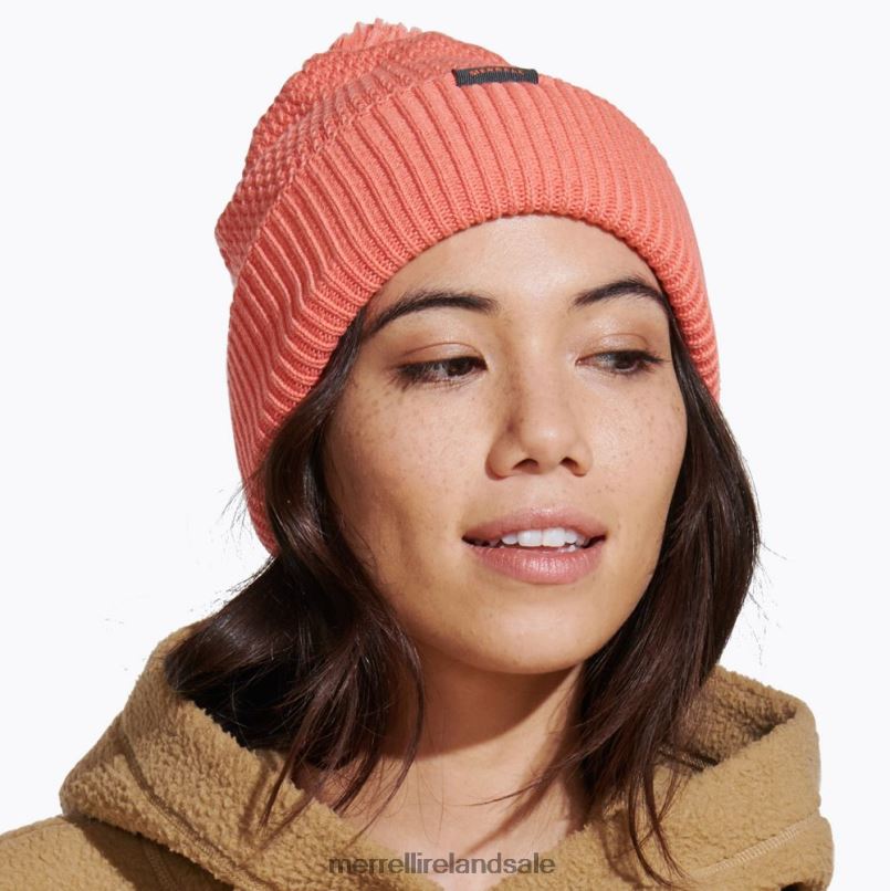 Waffle Bobble Beanie (JAF26648-627) Merrell Unisex BX26T374 Ash Rose Accessories