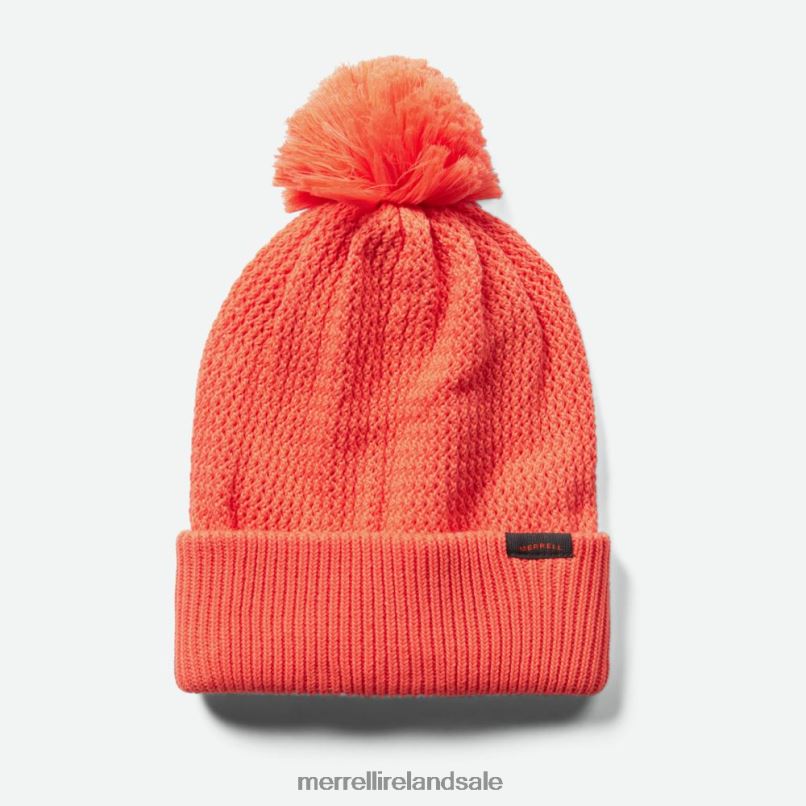 Waffle Bobble Beanie (JAF26648-628) Merrell Unisex BX26T375 Peach Echo Accessories