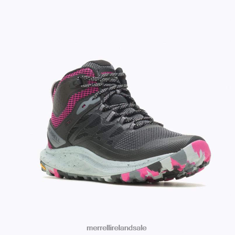 Antora 3 Mid Waterproof (J067582) Merrell Unisex BX26T1084 Black/Fuchsia Shoes
