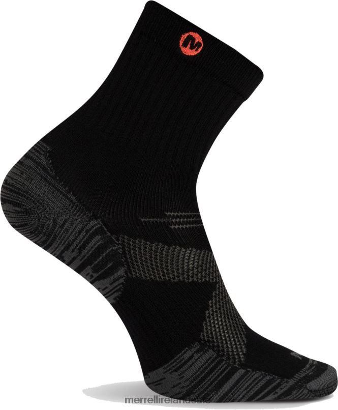 Bare Access Mid Crew Sock (JSS25926-010) Merrell Unisex BX26T756 Black Accessories