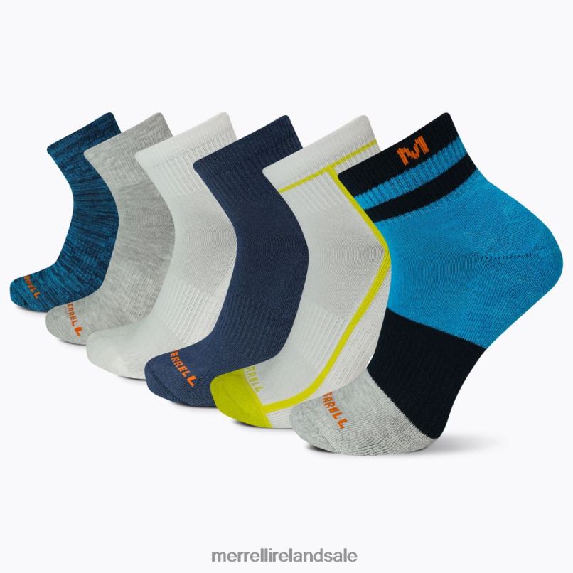 Cushion Quarter 6 Pack (JSS27019-431) Merrell Unisex BX26T222 Blue Assorted Accessories