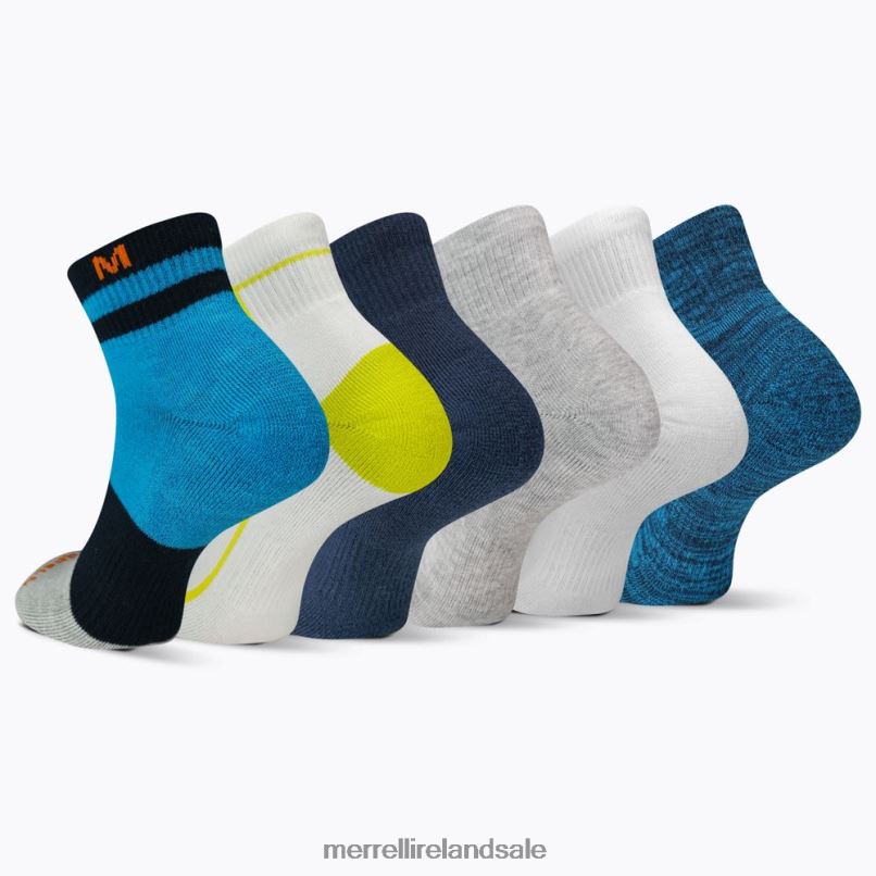 Cushion Quarter 6 Pack (JSS27019-431) Merrell Unisex BX26T222 Blue Assorted Accessories