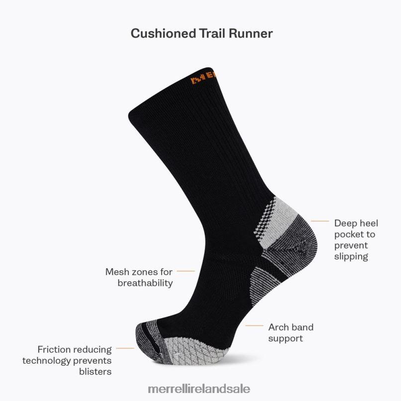 Cushion Trail Runner Tab Sock (JSS27023-401) Merrell Unisex BX26T418 Blue Multi Accessories
