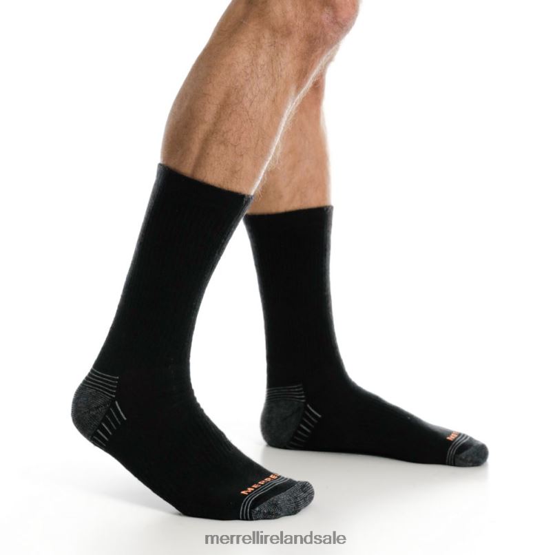 Hiker Crew Sock 3 Pack (JSF24699-012) Merrell Unisex BX26T771 Black Accessories