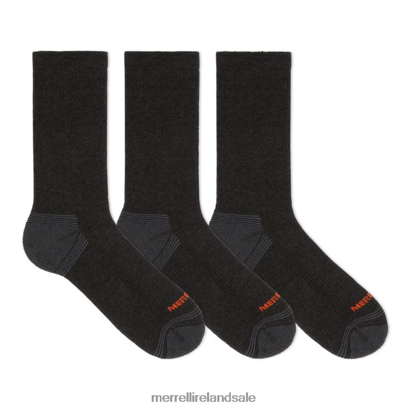 Hiker Crew Sock 3 Pack (JSF24699-012) Merrell Unisex BX26T771 Black Accessories