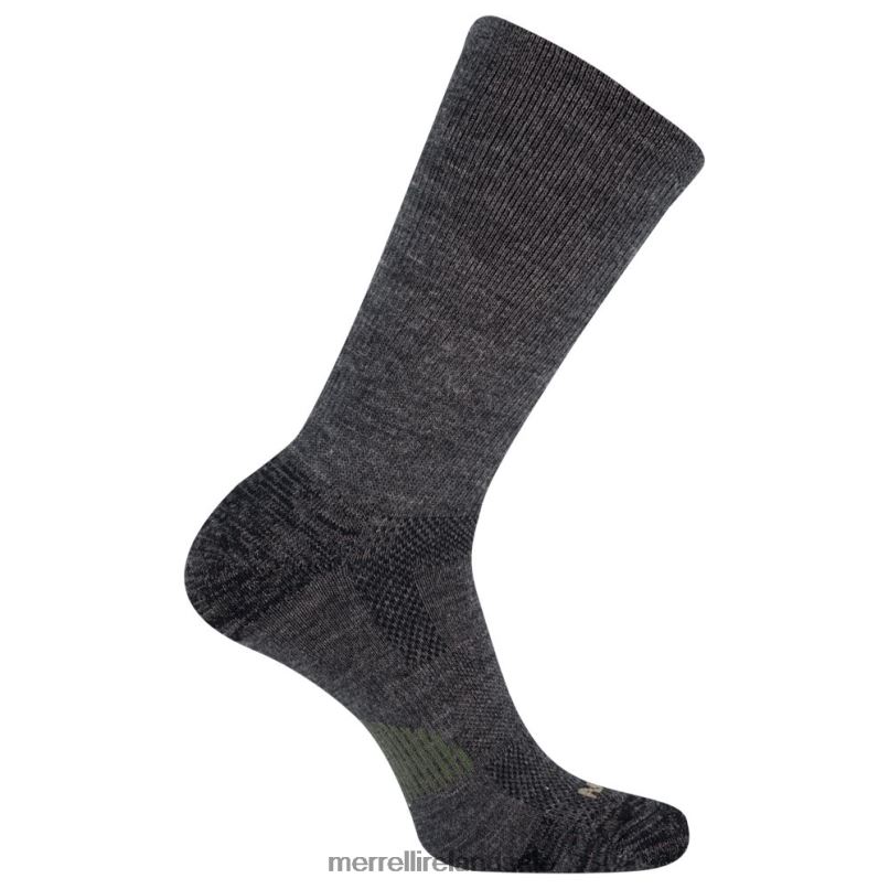 Lightweight Hiker Crew Sock (JSF26191-011) Merrell Unisex BX26T778 Charcoal Heather Accessories