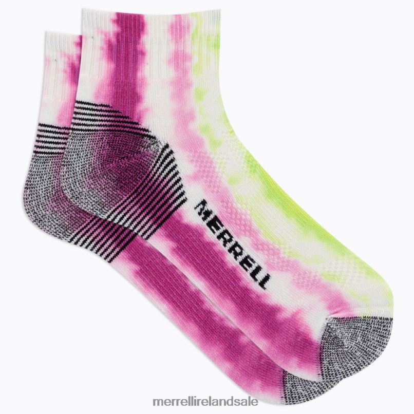 Moab 360 Print Painted Stripes Quarter Sock (JSS27004-652) Merrell Unisex BX26T276 Pink Multi Accessories