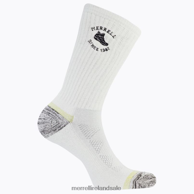 Moab Hiking Crew Sock (JSF26892-100) Merrell Unisex BX26T297 White Accessories