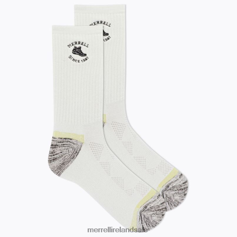 Moab Hiking Crew Sock (JSF26892-100) Merrell Unisex BX26T297 White Accessories
