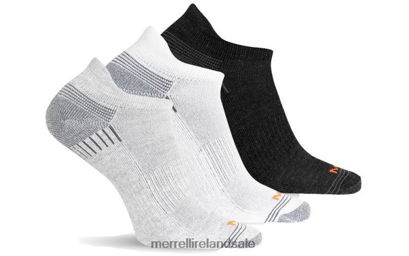 Recycled Low Cut Tab Sock 3 Pack (JSF24606-041) Merrell Unisex BX26T361 Grey Heather Asst Accessories