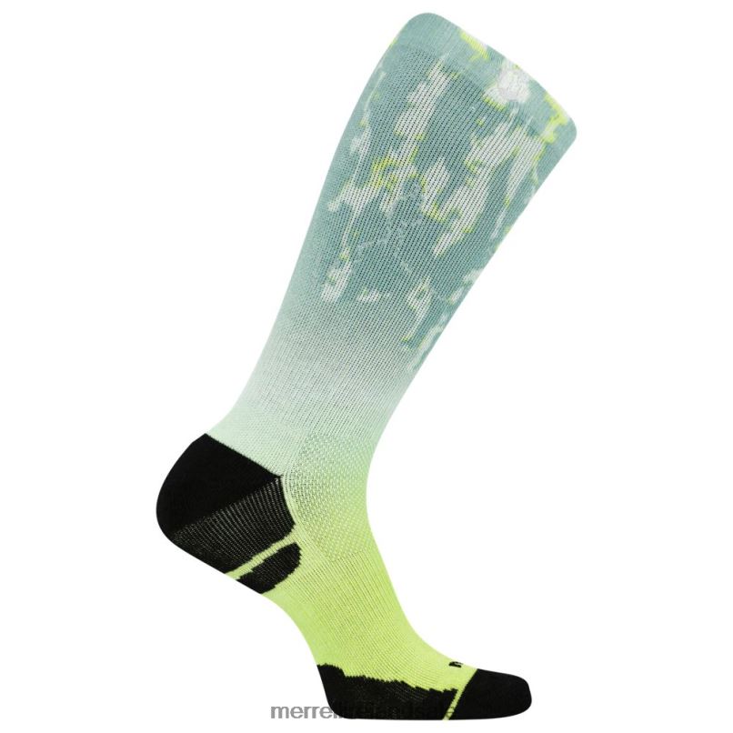 Reflective Print Performance Crew Sock (JSF26509-440) Merrell Unisex BX26T521 Aqua Ombre Accessories