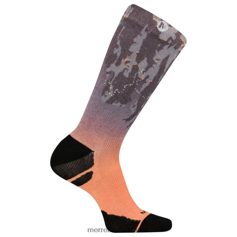 Reflective Print Performance Crew Sock (JSF26509-500) Merrell Unisex BX26T519 Purple Ombre Accessories
